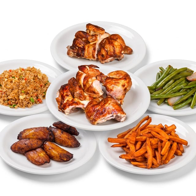 2 Whole Chickens (4 sides).